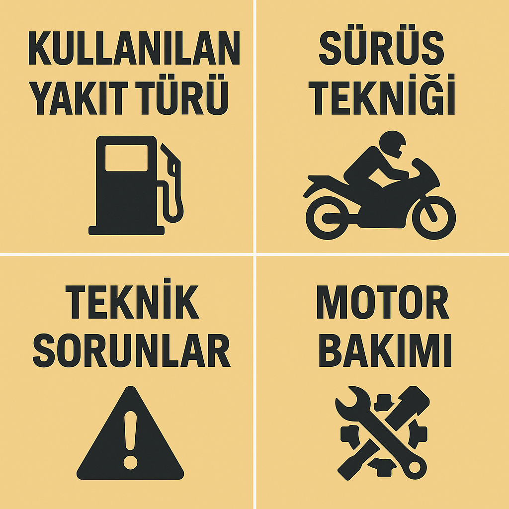 Motosiklet Neden Fazla Yakar? Motosiklette Yakıt Tasarrufu Nasıl Yapılır? - İcerik Görseli (AI ile Üretildi)