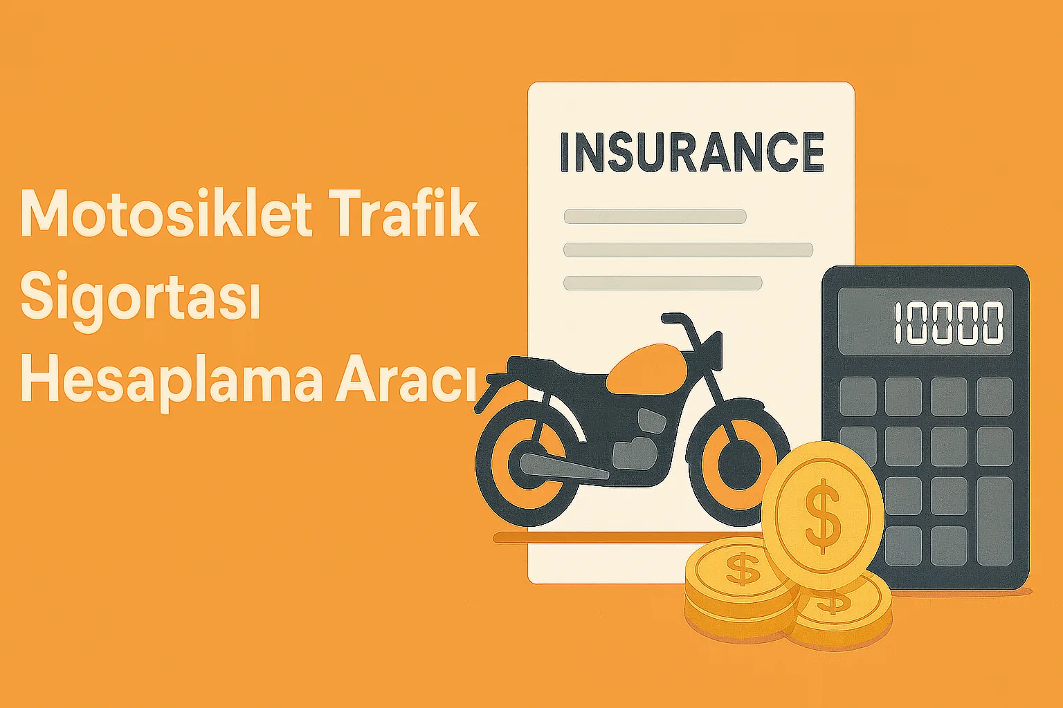 Motosiklet Trafik Sigortası Hesaplama Aracı - Bağlantı Görseli (Yapay Zeka (AI) ile Oluşturuldu)