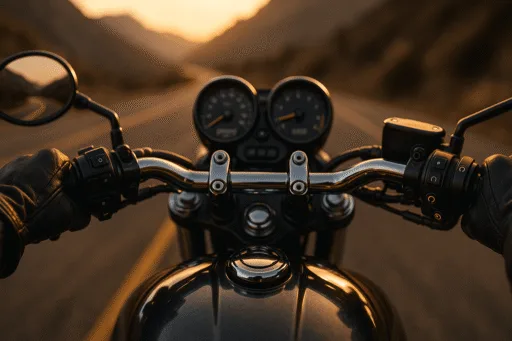 Motosiklet Gidonu: Gidon Ne Demek, Gidon Nedir? - Öne Çıkan Görsel (AI ile Üretildi)