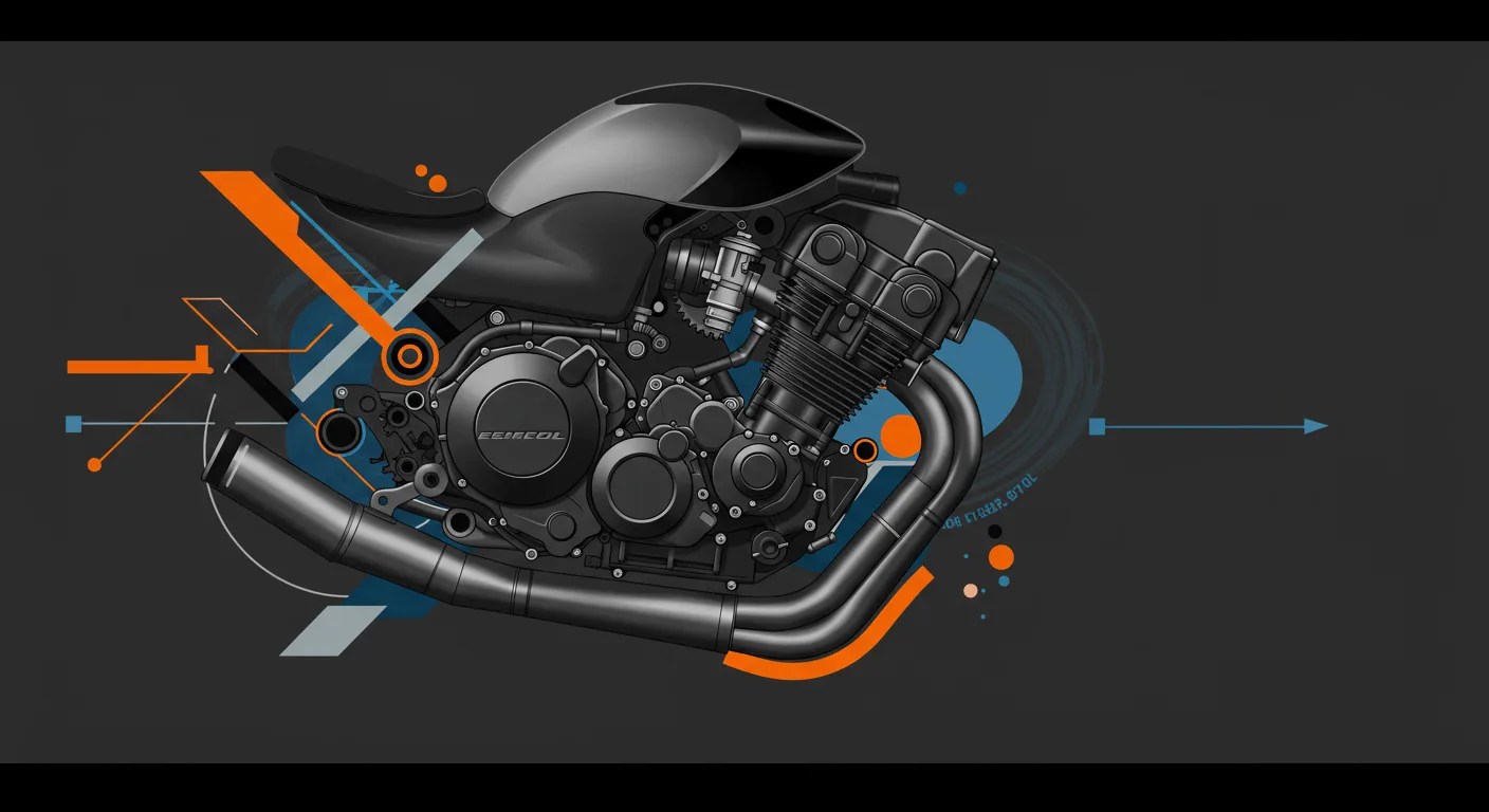 Motosiklet Motor Yağları Neler? (Mineral, Yarı Sentetik ve Tam Sentetik) - Öne Çıkan Görsel (AI)