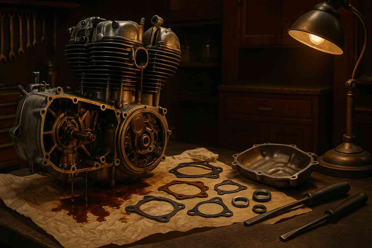 Motosiklet Neden Yağ Kaçırır? (Nedenleri, Belirtileri ve Çözümleri) - 4 - İçerik Görseli (AI ile Oluşturuldu)