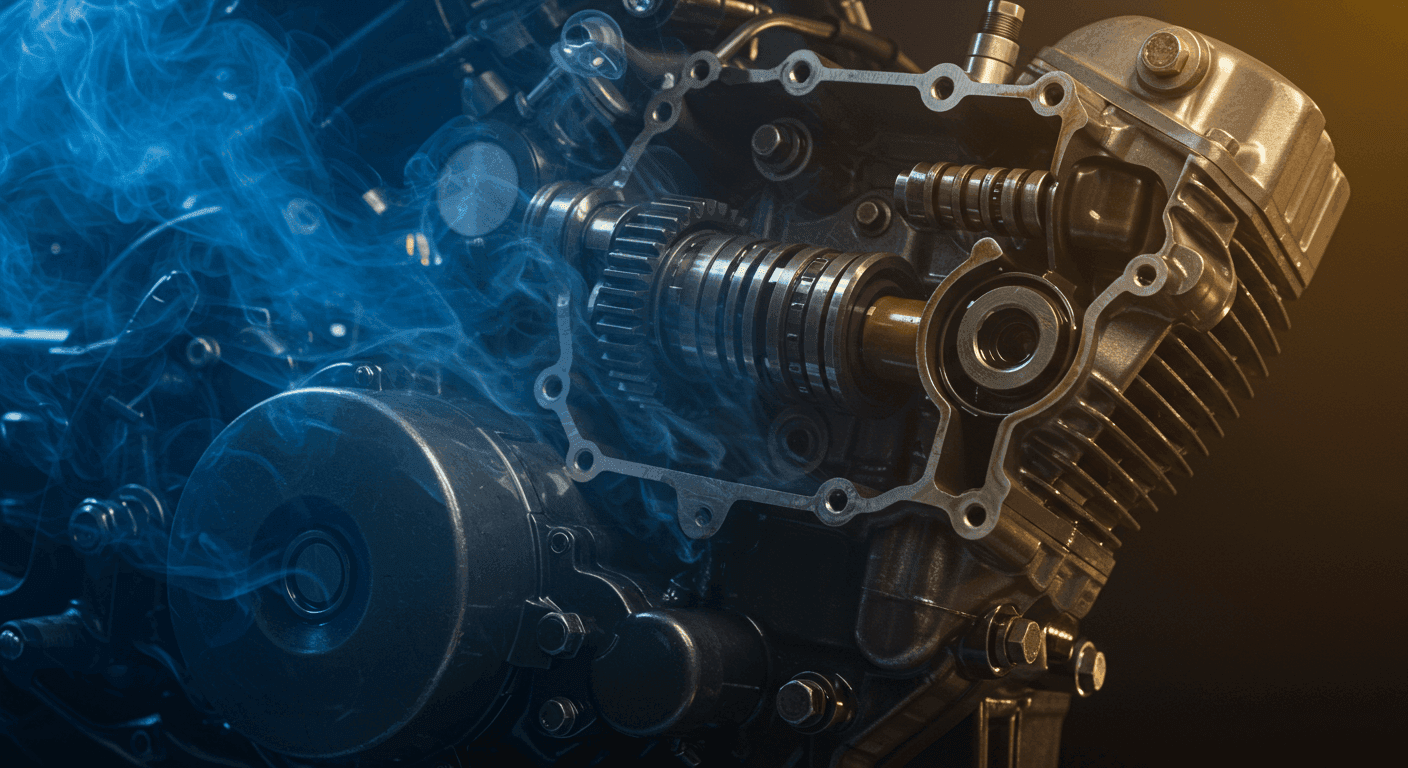 Motosiklet Neden Yağ Yakar? - 4 - İçerik Görseli (AI ile Oluşturuldu)