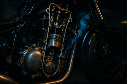 Motosiklet Neden Yağ Yakar? - Öne Çıkan Görsel (AI ile Oluşturuldu)