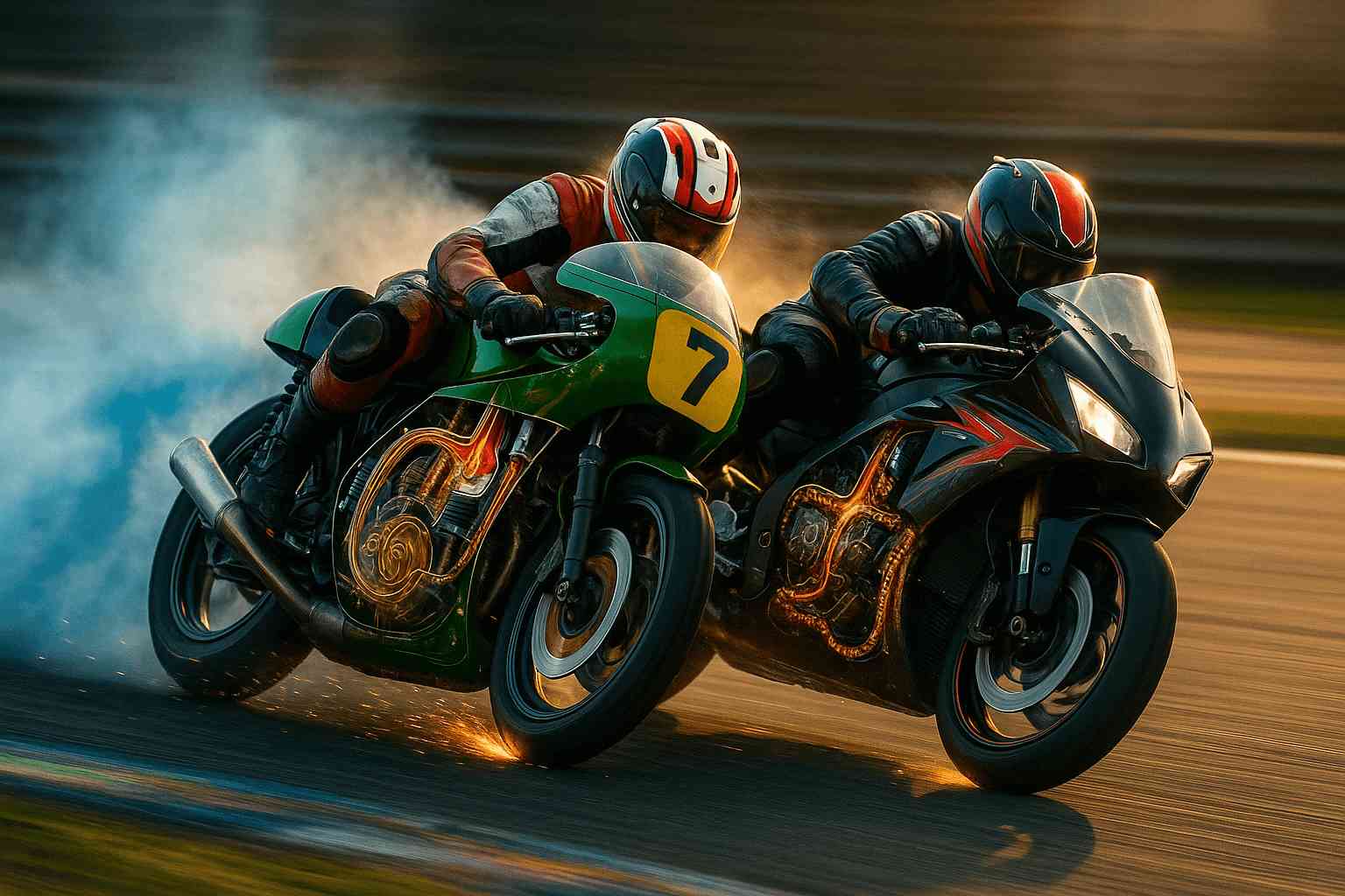 Motosiklet Yağlarında 2T ve 4T Farkı Nedir? - İçerik Görseli (AI ile Oluşturuldu)