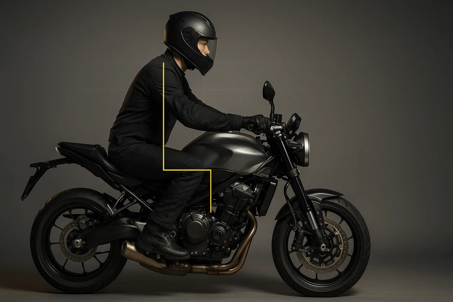 Motosiklette Doğru Oturma Pozisyonu Nasıl Olmalı? - İçerik Görseli (AI ile Üretildi)