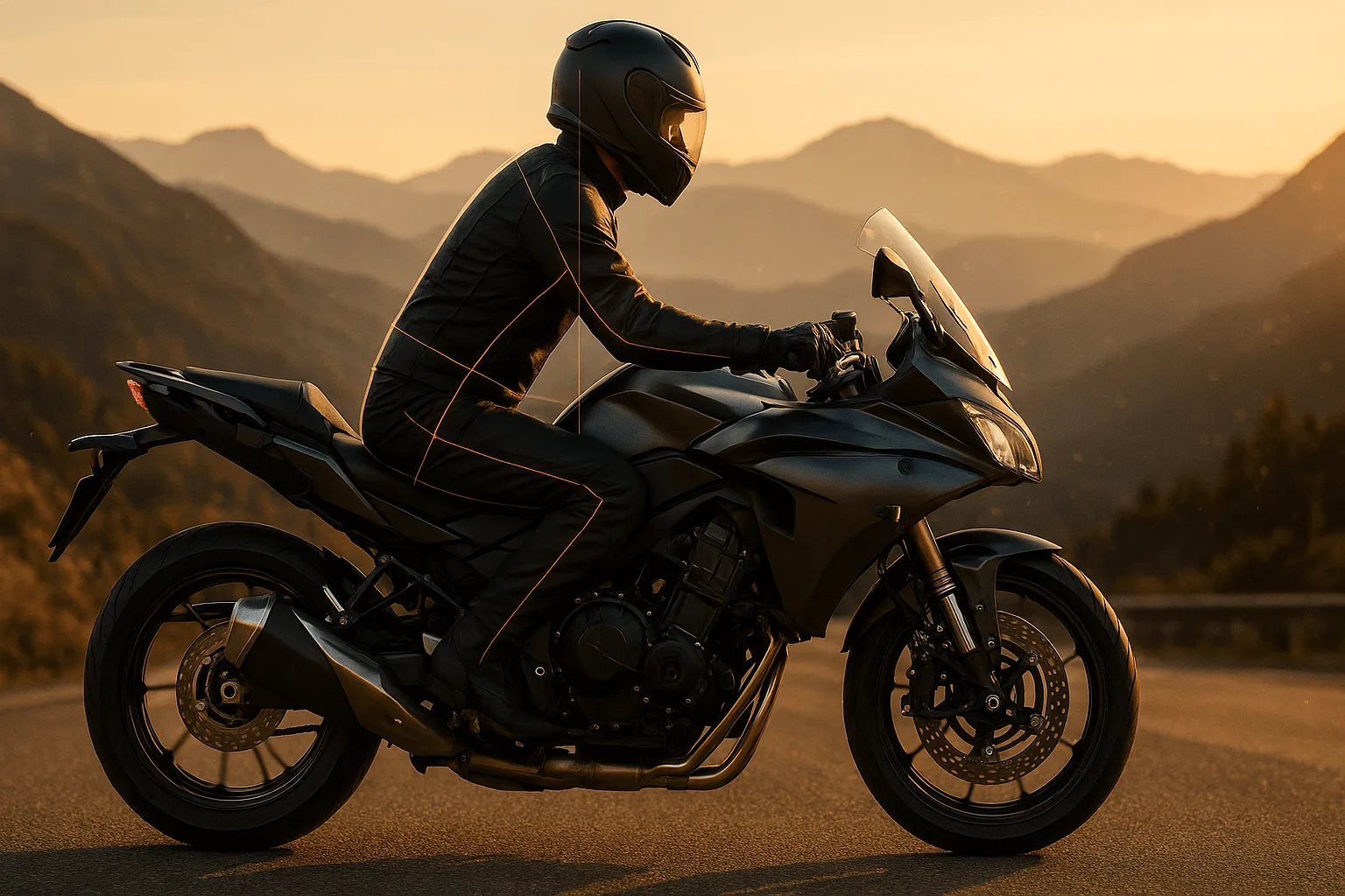 Motosiklette Doğru Oturma Pozisyonu Nasıl Olmalı? - Öne Çıkan Görsel (AI ile Üretildi)