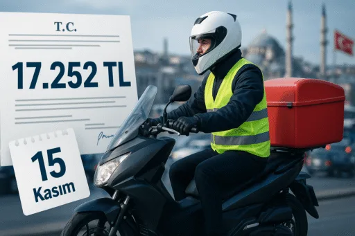 Motokurye Yetki Belgesi Ücreti 15 Kasım'da 17.252 TL'ye Çıkıyor - Öne Çıkan Görsel