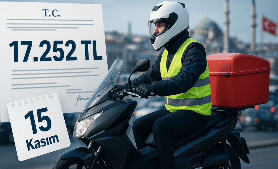 Motokurye Yetki Belgesi Ücreti 15 Kasım'da 17.252 TL'ye Çıkıyor - Öne Çıkan Görsel